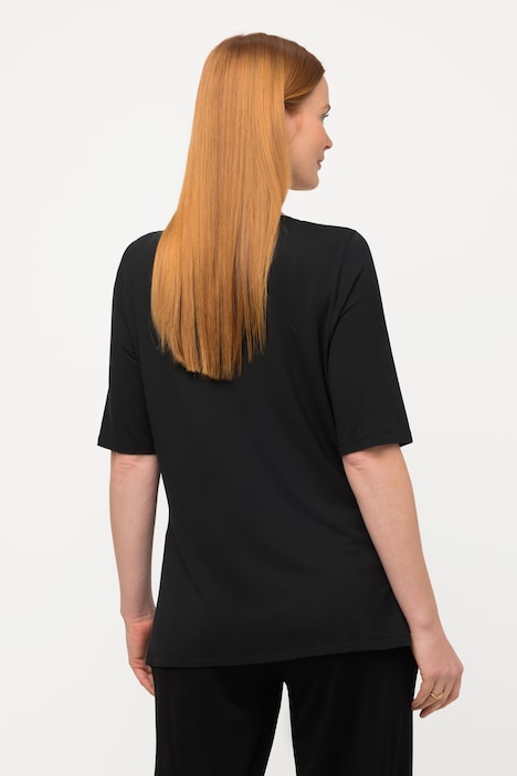 T-Shirt, Perlenstickerei, Rundhals, Halbarm