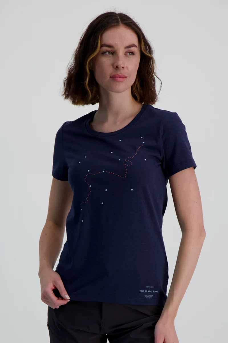 icebreaker Merino Central Classic Tour Mont Blanc Damen T-Shirt