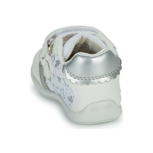 Geox - B ELTHAN GIRL - Blanc / Argenté