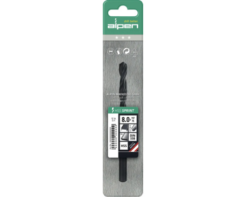HSS spiraalboor Alps Ø 6,5 mm DIN 338 RN