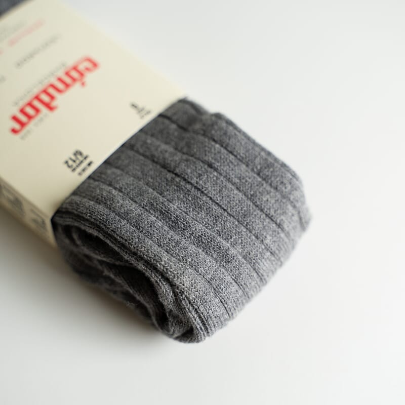 Strømpebukse rib Light grey - Condor - Rumpetroll