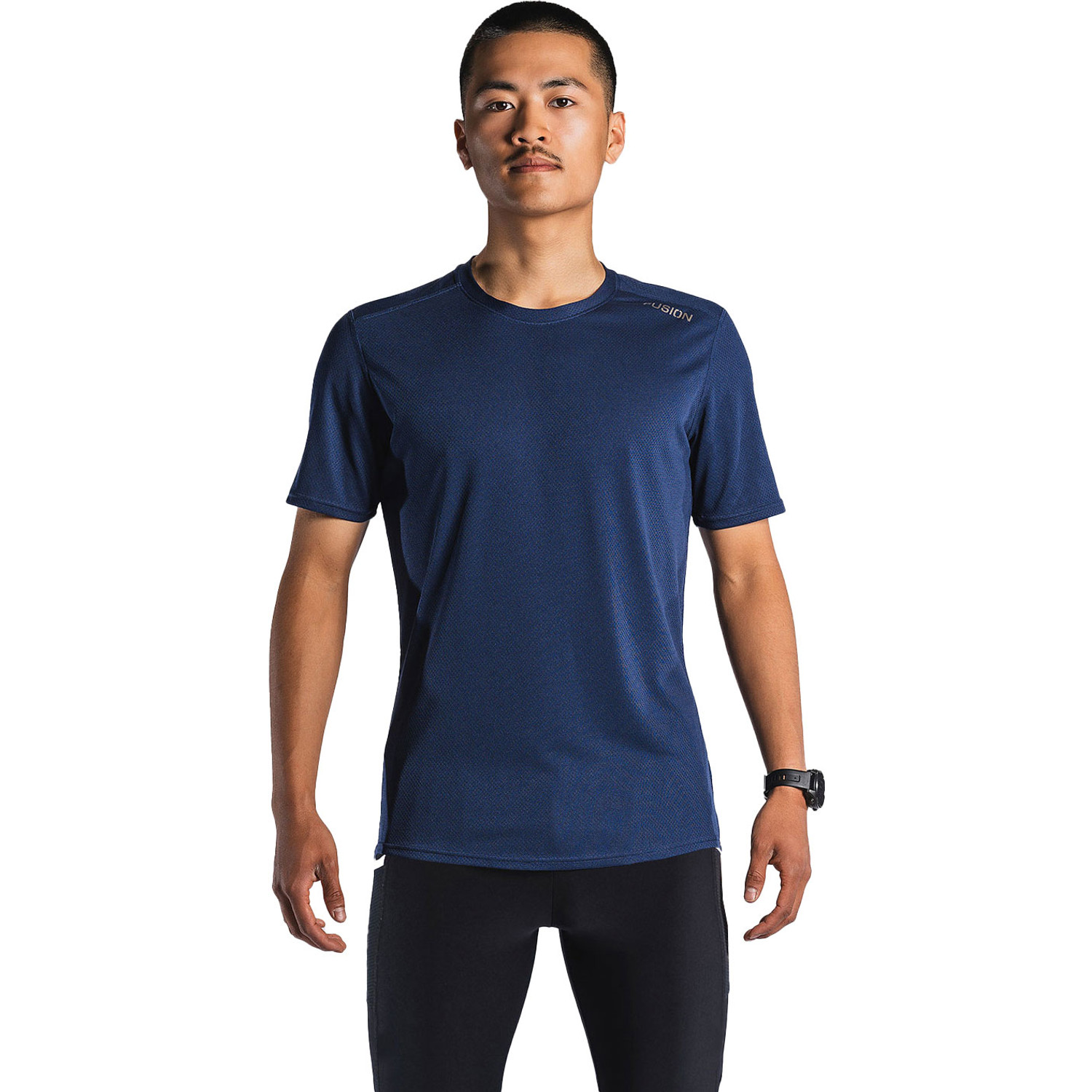 Fusion Run Shirt Short Tight Set Men