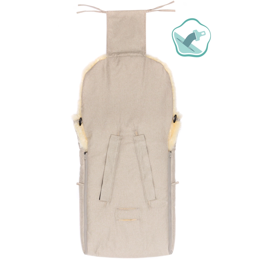 fillikid Winterfußsack Jarvis Lammfell Sand Melange