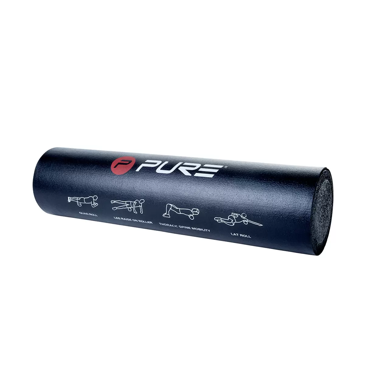 Faszienrolle, 75cm Pure2Improve Schwarz