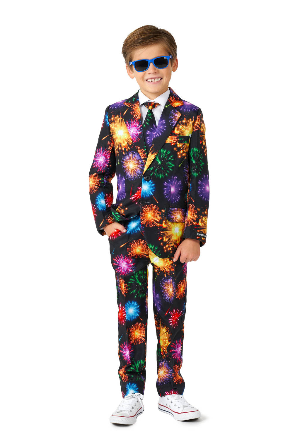 Suitmeister kostuum Fireworks zwart/multicolor
