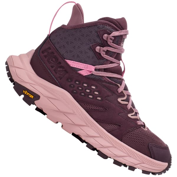 Chaussure de randonnée mid HOKA ONE ONE W ANACAPA BREEZE MID RAISIN / PALE MAUVE