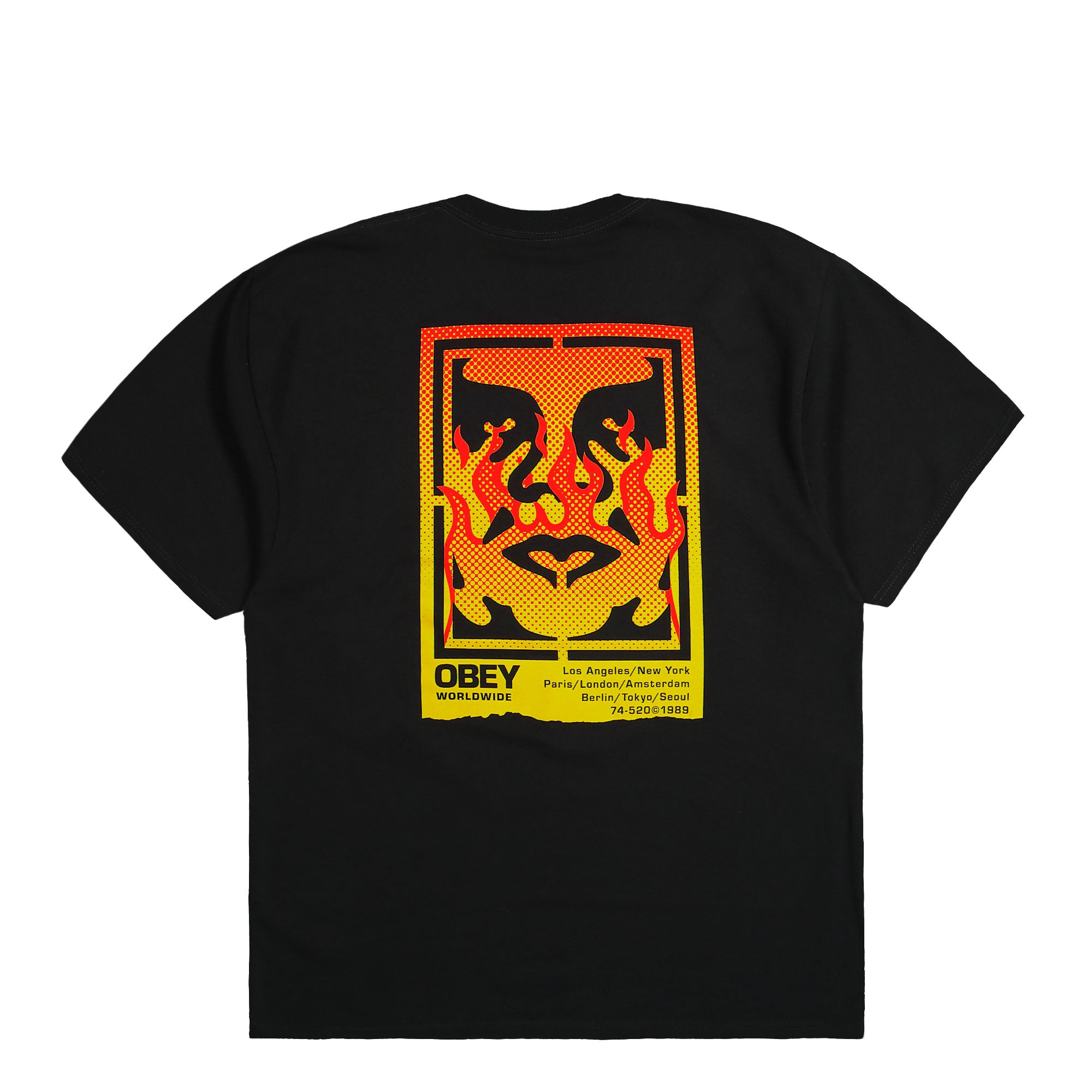 Obey<br>Icon Stencil Flame T-Shirt