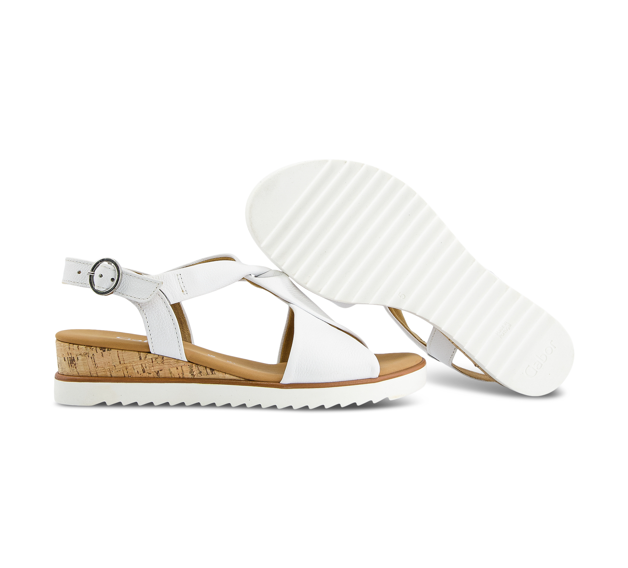 Gabor Riemchensandalen weiss