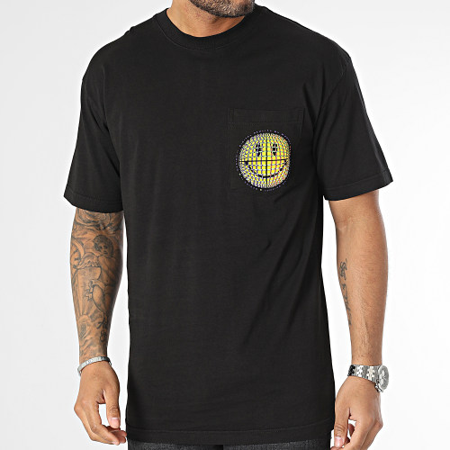 Tee Shirt Poche Smiley Afterhours Pocket Noir