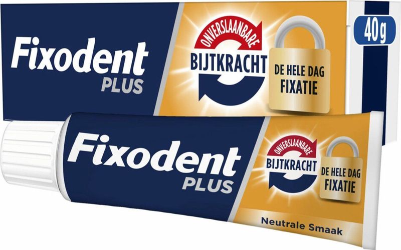 Fixodent - Kleefpasta Plus Dual Power - 40 Gram - Voor Kunstgebitten
