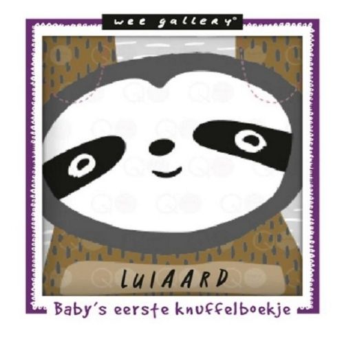 Wee gallery stoffen knisperboekje - luiaard