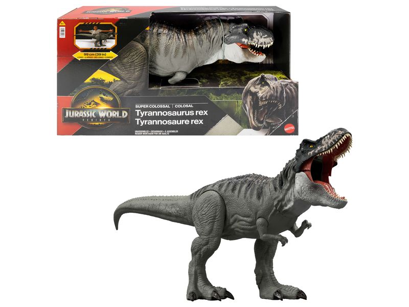 Mattel Jurassic World Riesendino T-Rex 99 cm Dino-Kinderspielzeug