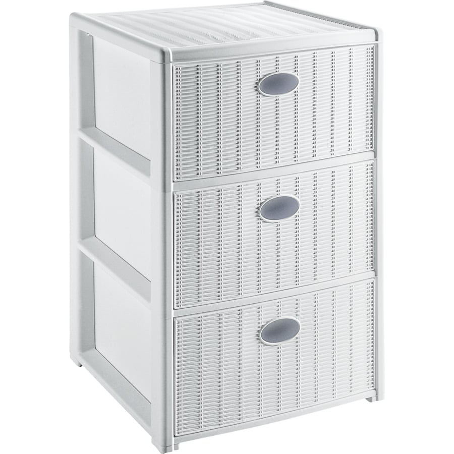 Kommode Elegance Polypropylen 39,5 x 79 x 39,5 cm weiss