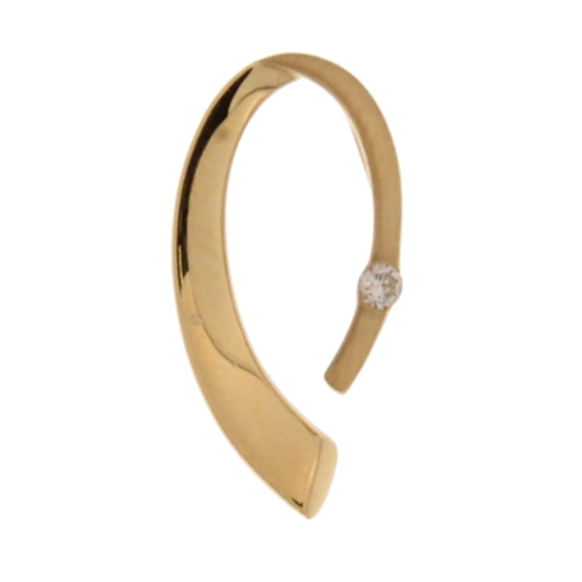 Pendentif Brillaxis or 18 carats diamant