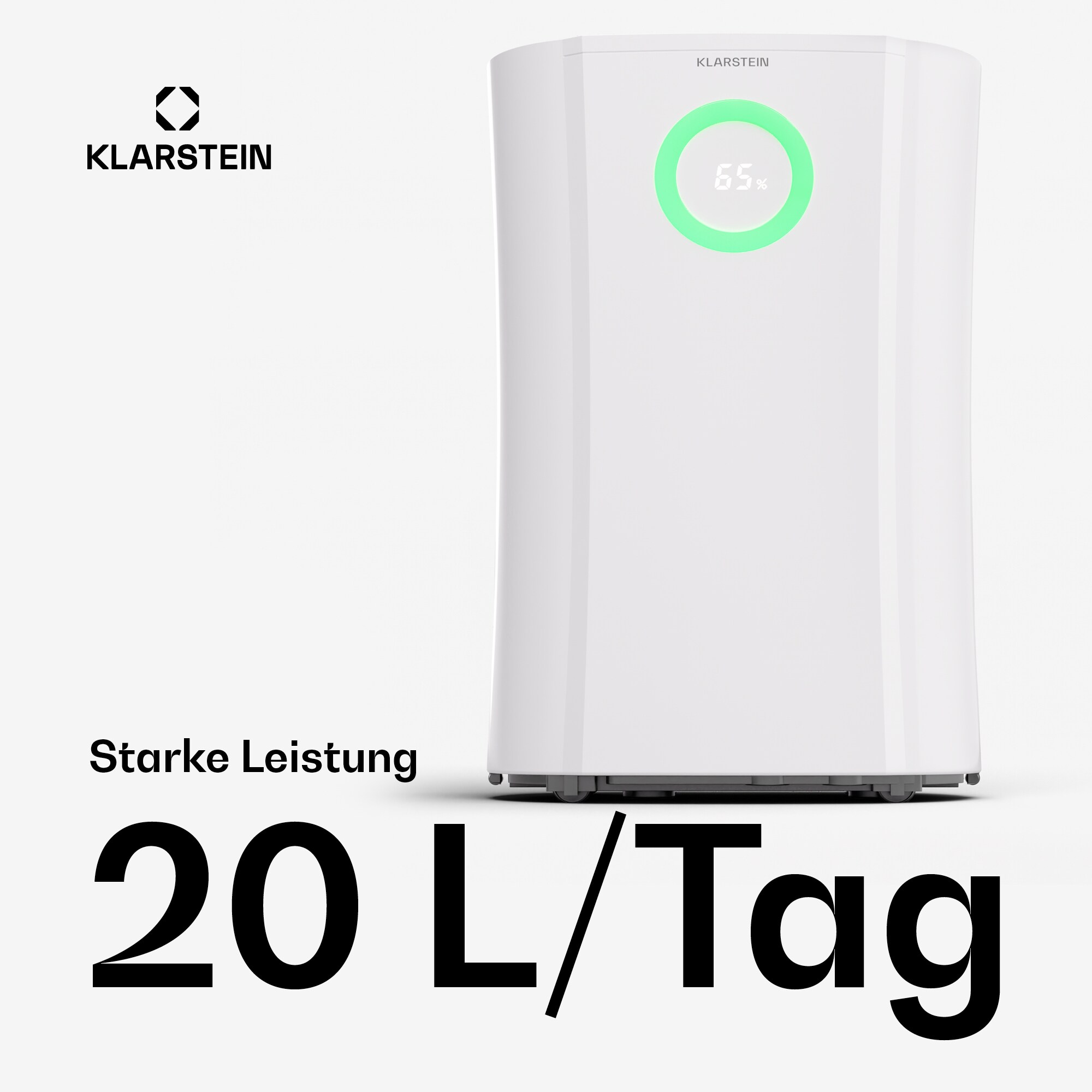 DryFy Pro Connect 20 Luftentfeuchter WiFi Kompression 20l/d 20-30m² Weiß