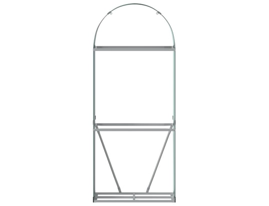 VIDAXL - Sac à outils Porte-bûches vert 80x45x190 cm acier galvanisé