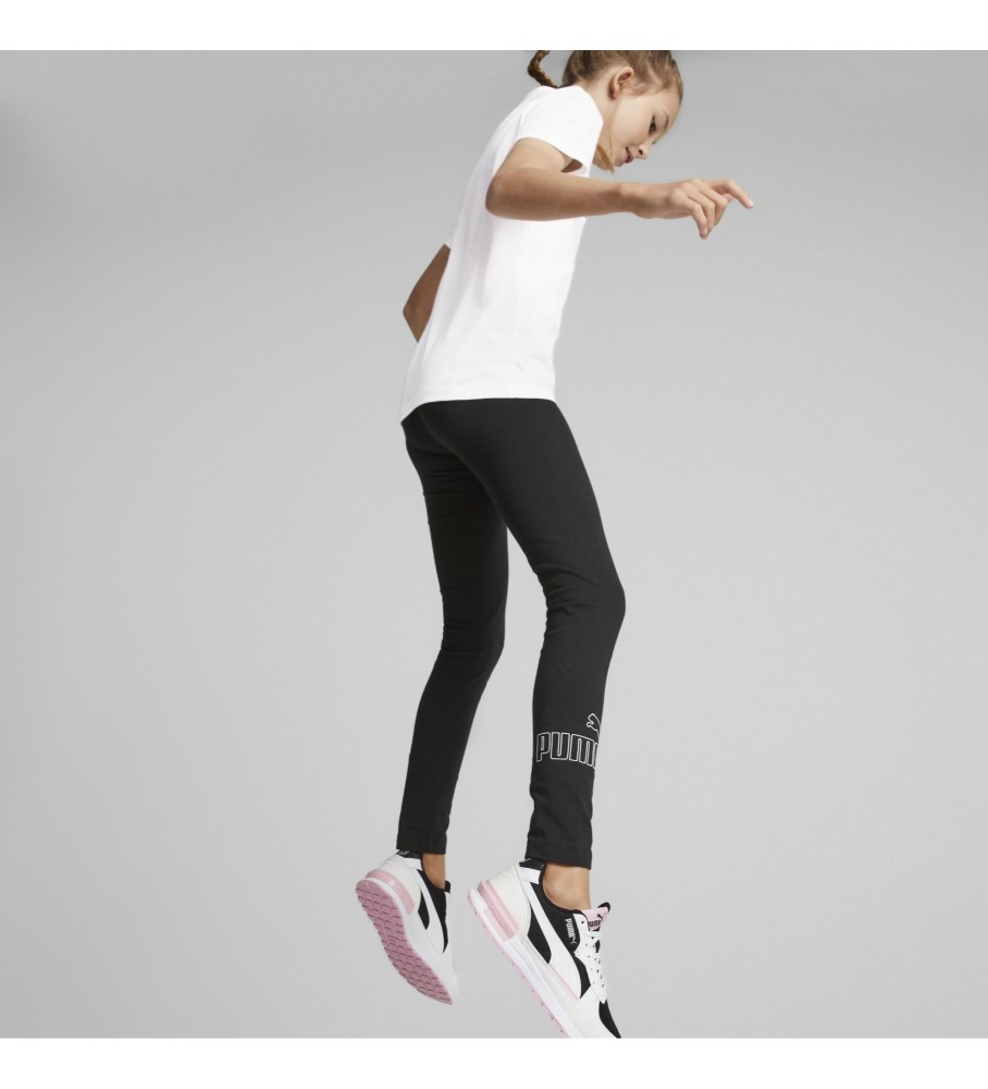 Conjunto de camiseta e legging Puma Graphic, branco