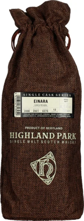 HIGHLAND PARK 12 YEARS 2008 EINARA SINGLE CASK 70CL