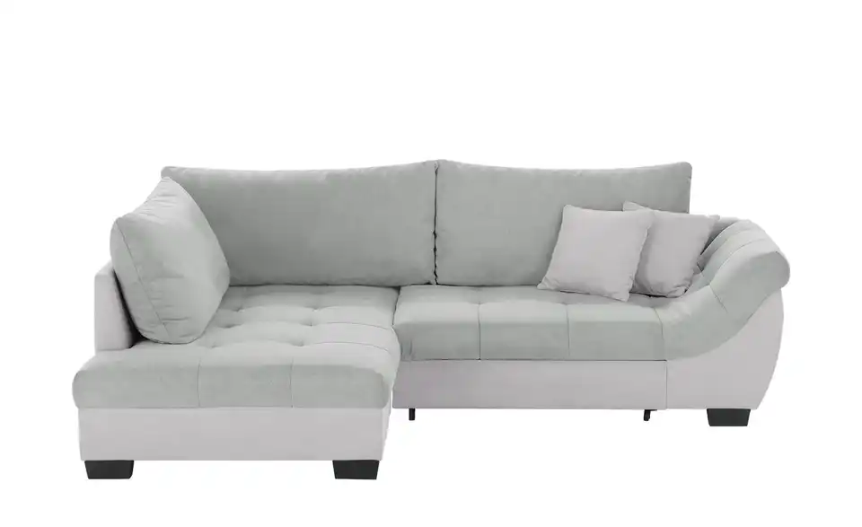 Ecksofa Krissy Grau, Silbergrau links