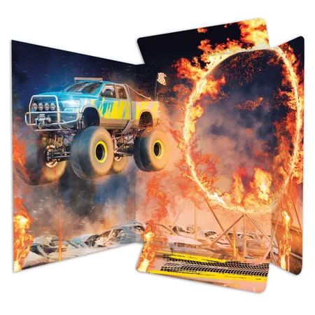 RNK Verlag Zeichenmappe aus stabilem Karton, “Monster Truck” für DIN A3