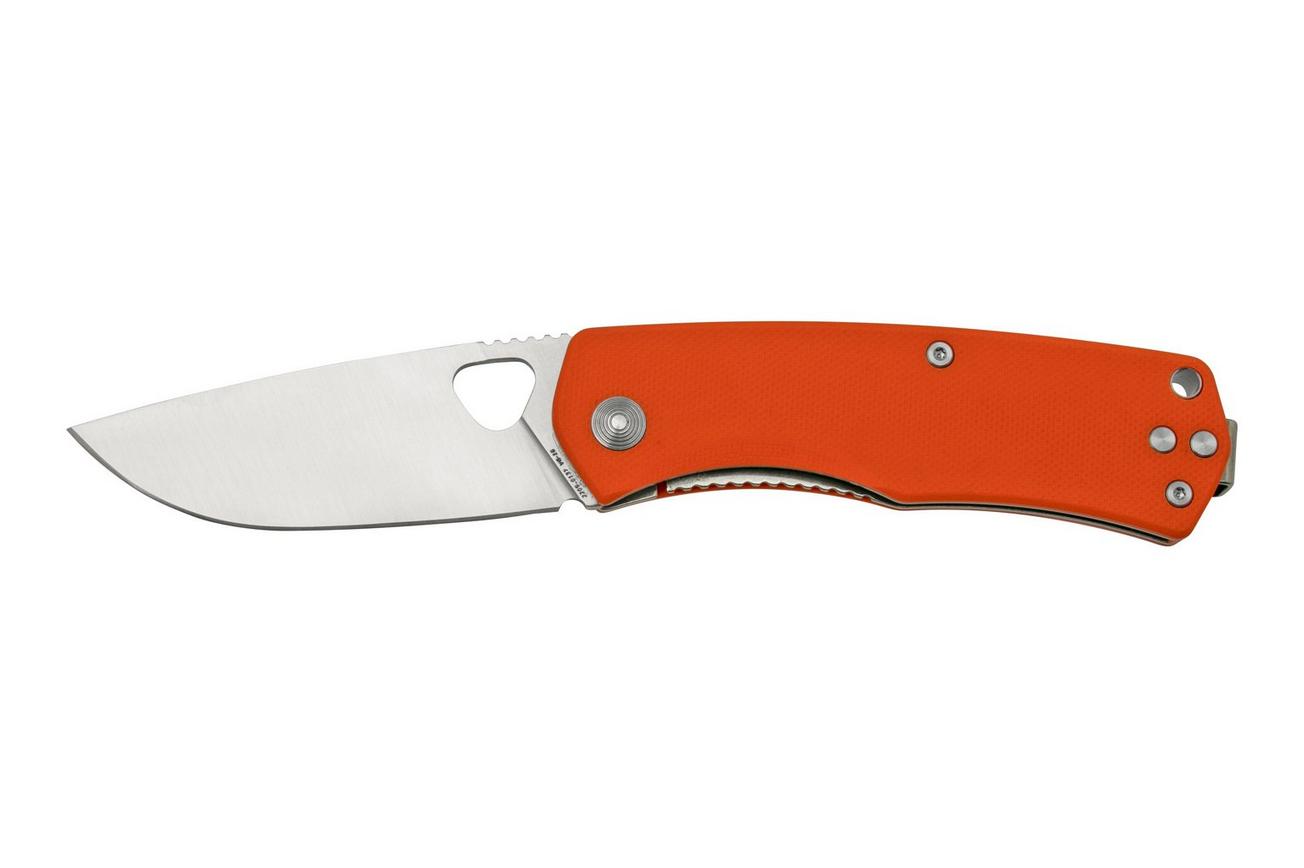 The James Brand The Folsom, Orange G10, Satin zakmes