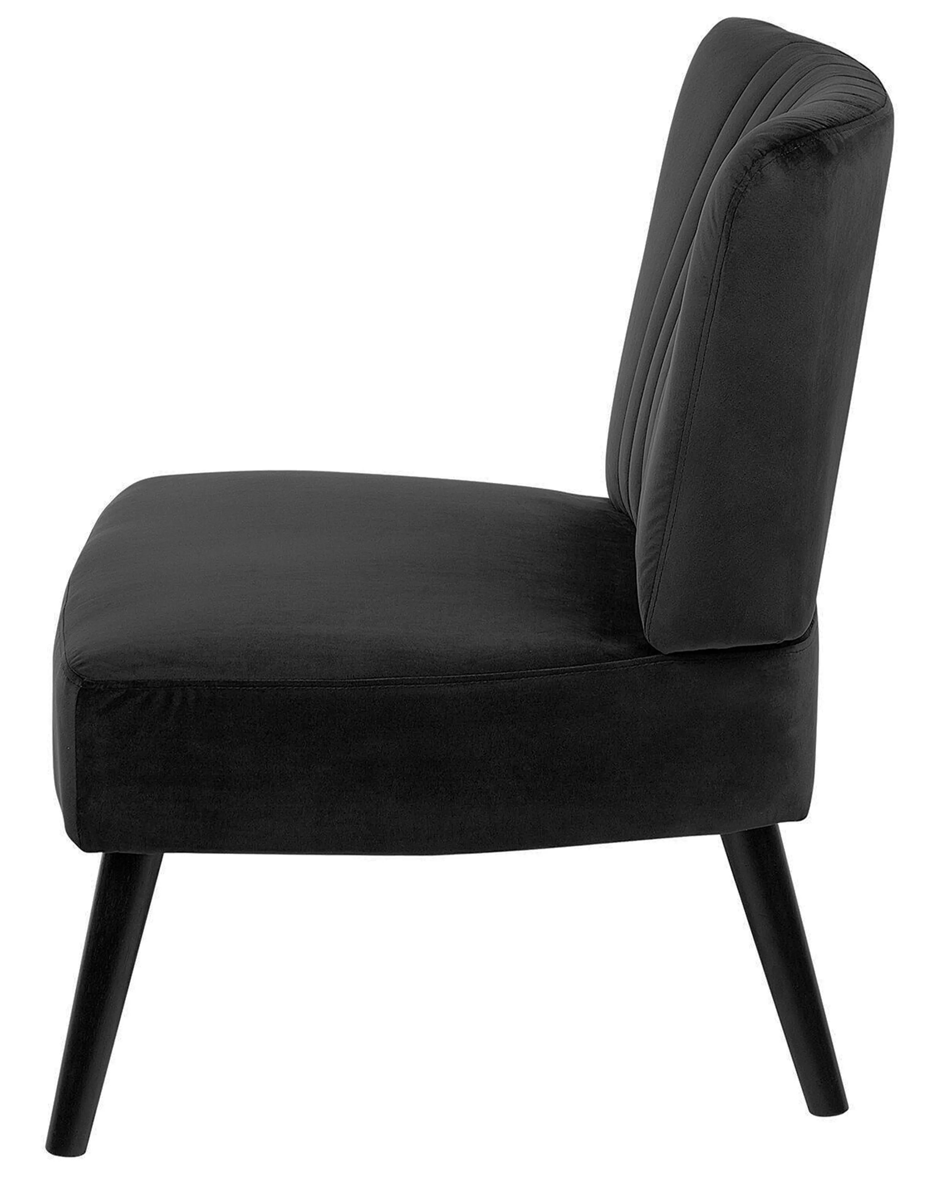 Fauteuil VAASA Fluweel Zwart