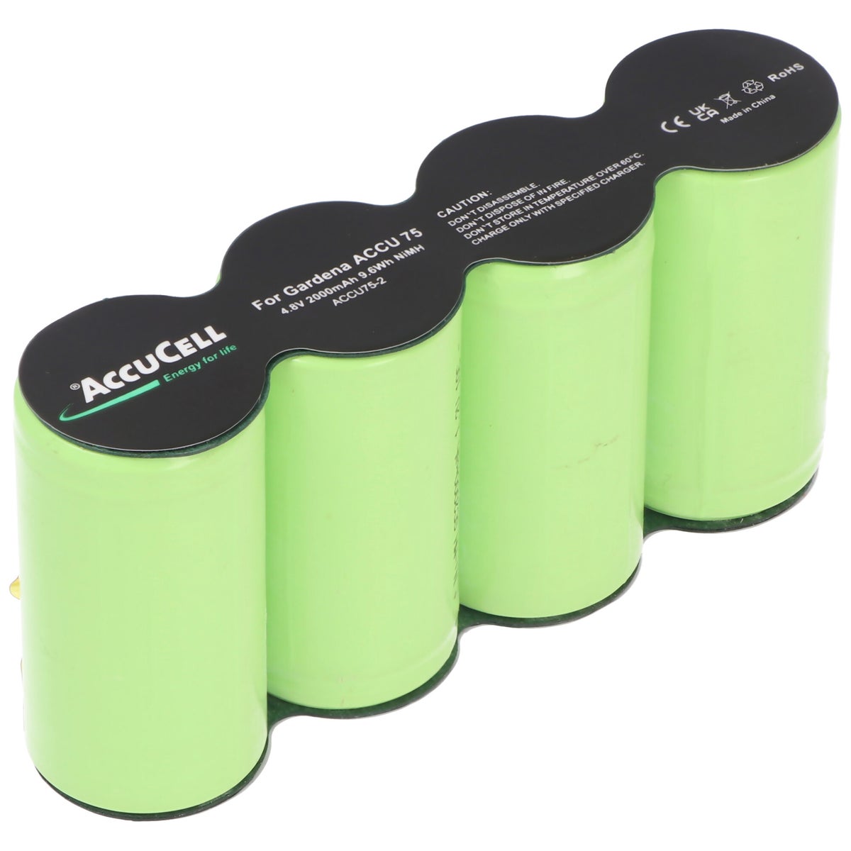 Accu75 accu geschikt voor Gardena ACCU 75 met Faston 2.8 en 4.8mm