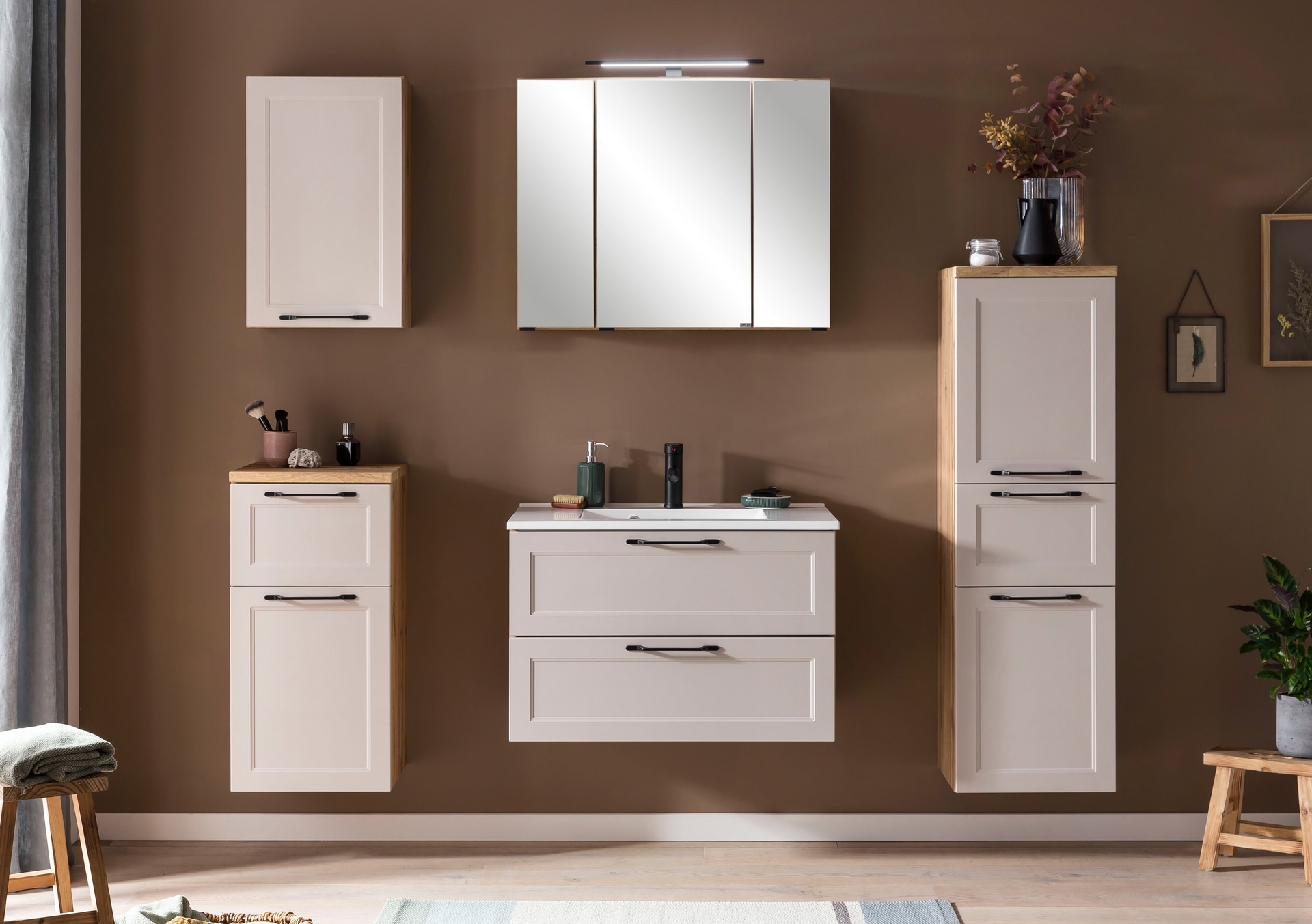 Bad-Hängeschrank LÜTTICH beige