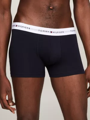 Conjunto com 3 Cuecas Boxer com Cós Elástico e Logo Essencial