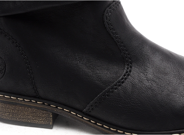 Rieker boots bottine plates femme z49l1 noir