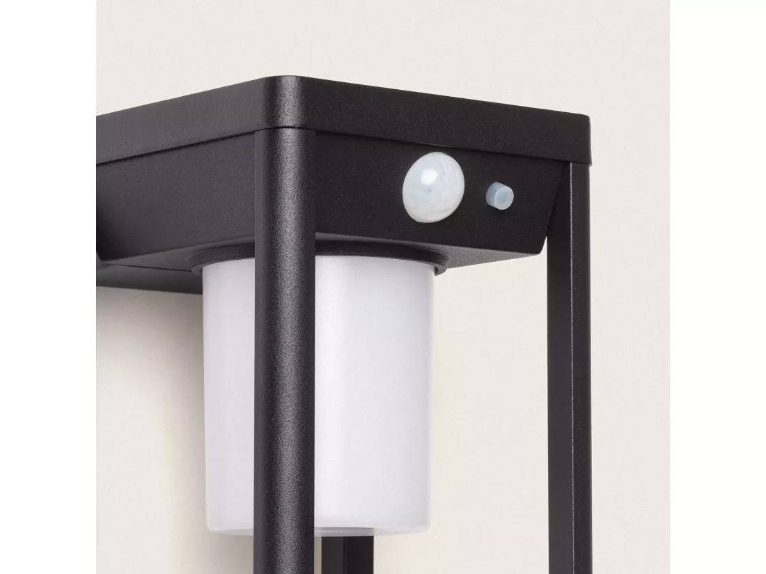 Applique Murale Extérieur Solaire LED 2.5W Aluminium avec Détecteur de Mouvement Devah Noir