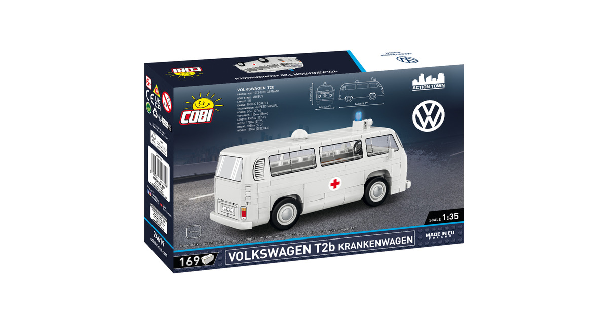 COBIVolkswagen T2b Ambulance Constructiespeelgoed  (Schaal 1:35)