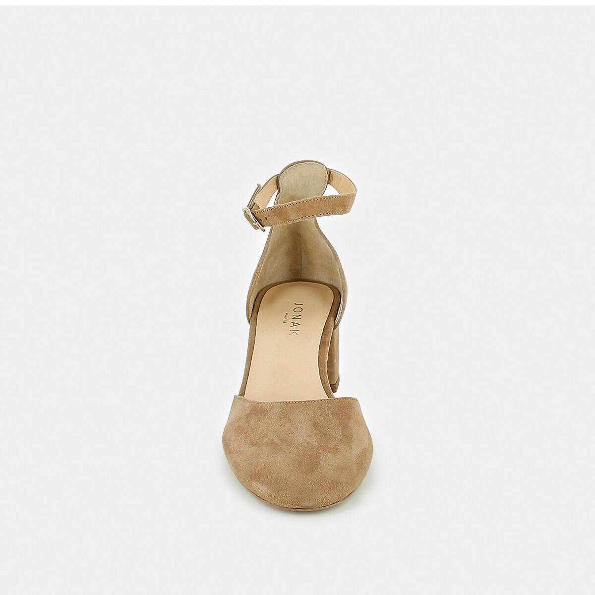 JONAK<br>Escarpins com salto, em couro aveludado Virgilie