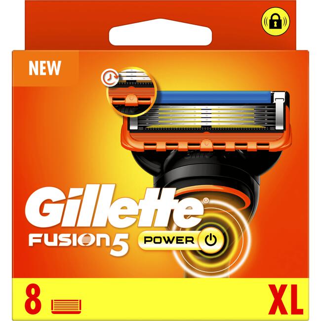 Gillette Fusion5 Power Navulmesjes 8 Stuks