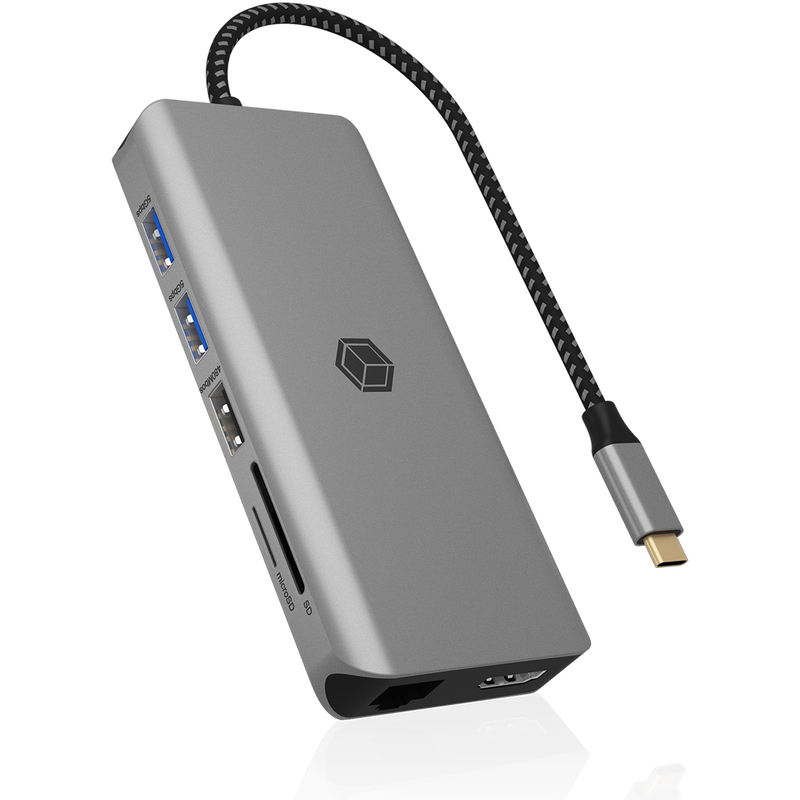Icy Box USB-C Dockingstation Mobile, 11-Port, 0.15 m