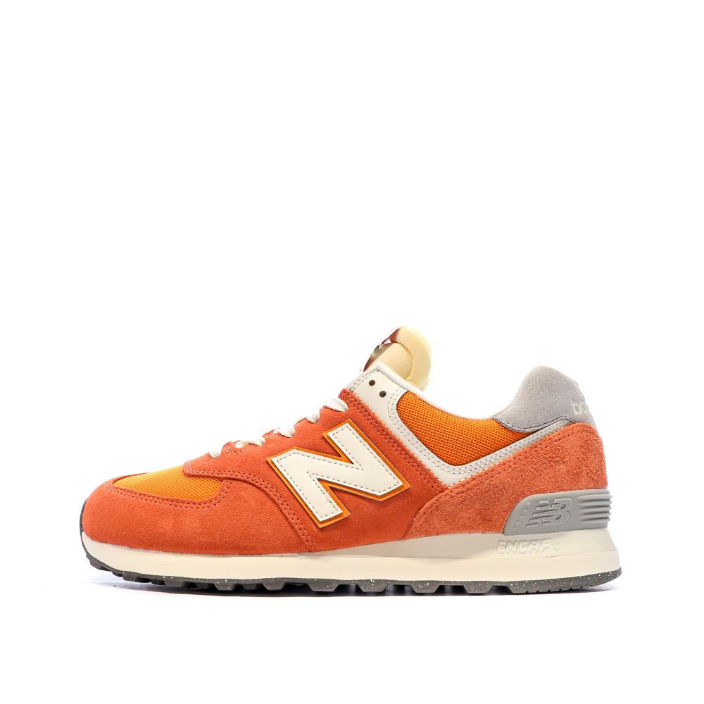 New Balance Baskets Orange/Gris Homme New Balance 574