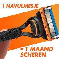 Gillette - Fusion Cartridges - Scheermesjes - 4 Eenheden