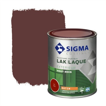 Sigma Exterieur buitenlak zijdeglans RAL 3005 wijnrood 750 ml