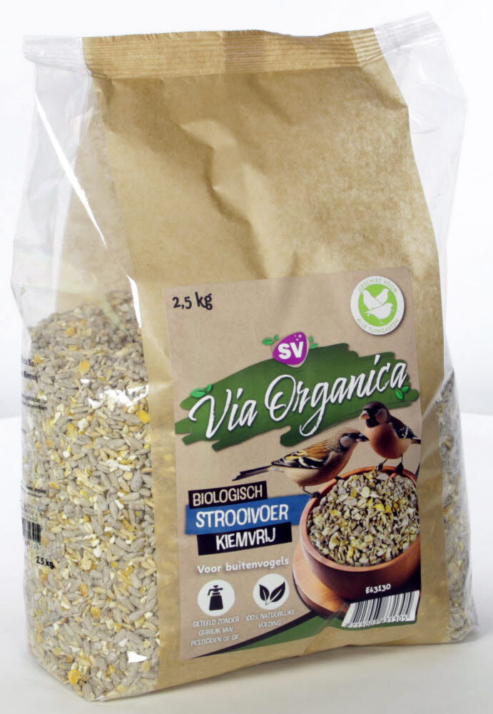 Via Organica - Biologisch Strooivoer - Tuinvogelvoer - 2.5 Kilogram