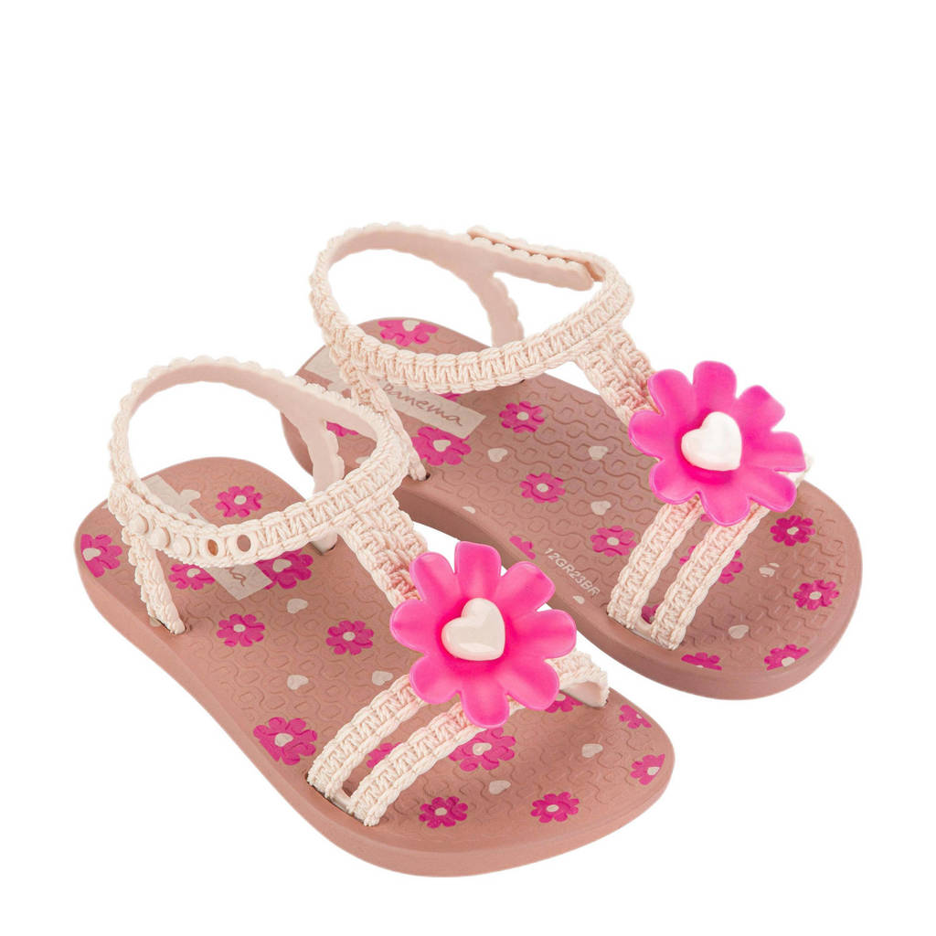 Ipanema Daisy Babygebloemde sandalen beige/roze