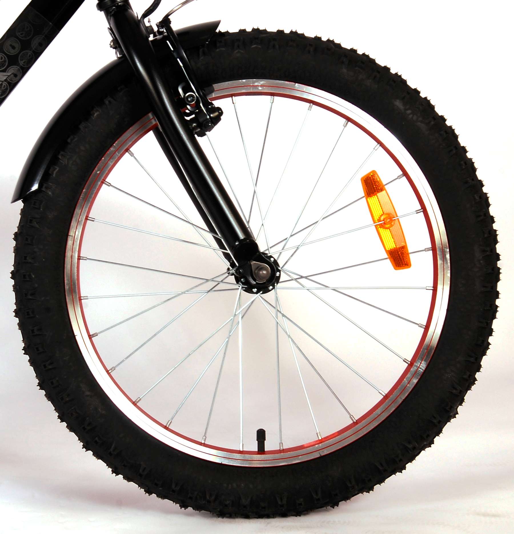 TPFSports Spider-Man Kinderfahrrad - Jungen - 20 Zoll - Rücktritt + Handbremse - Mattschwarz