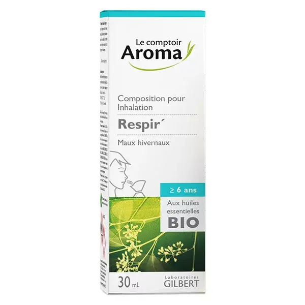 Composição de inalação Le Comptoir Aroma Respir para doenças de inverno 30ml