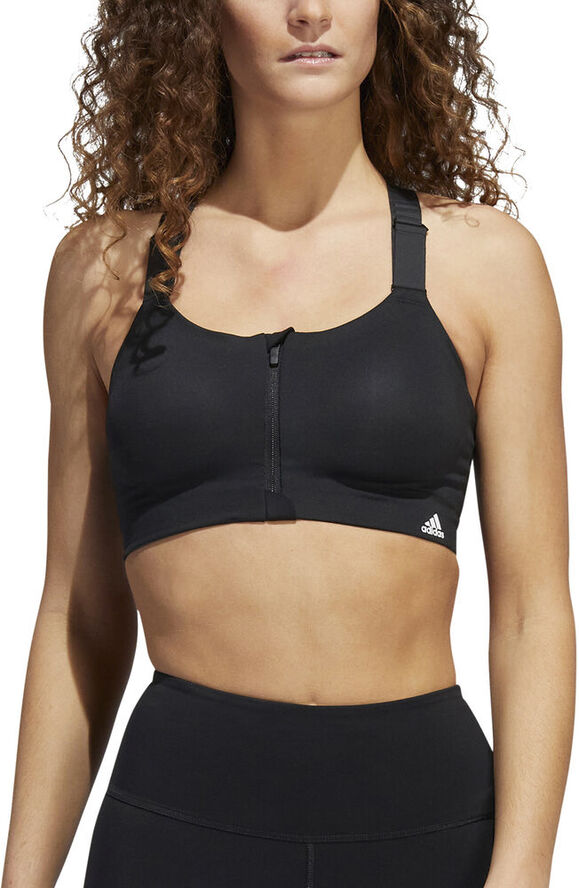 adidas TLRD Impact Luxe High-Support Zip sports bh Sort