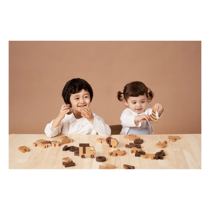 OIOIOOI Blocs alphabet en bois