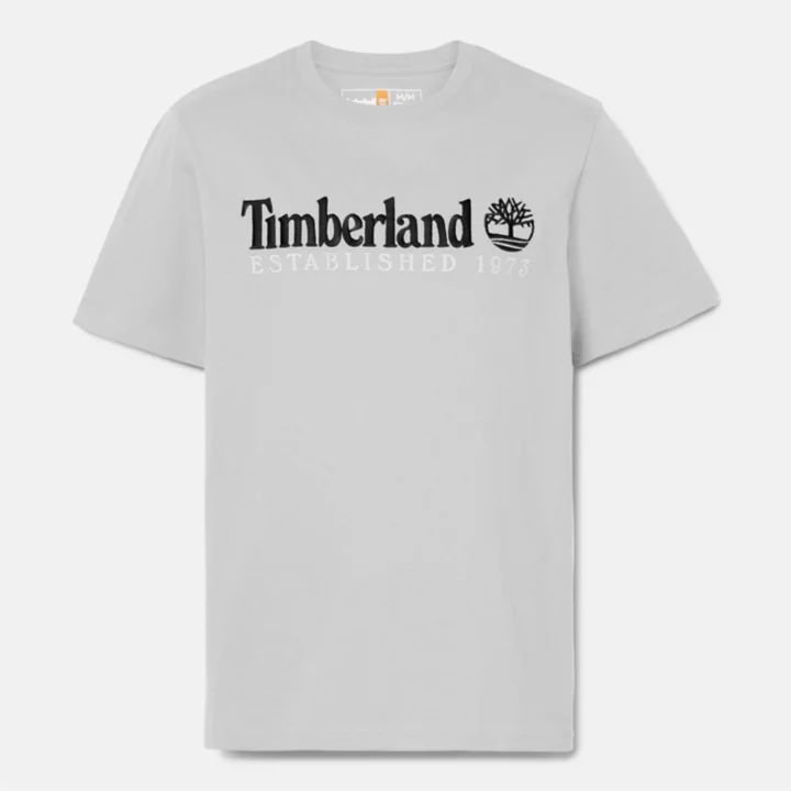 Camiseta masculina cinza da equipe Est. 1973