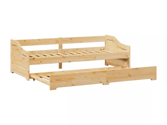 Lit de jour avec gigogne sans matelas IRUN 90x200 cm