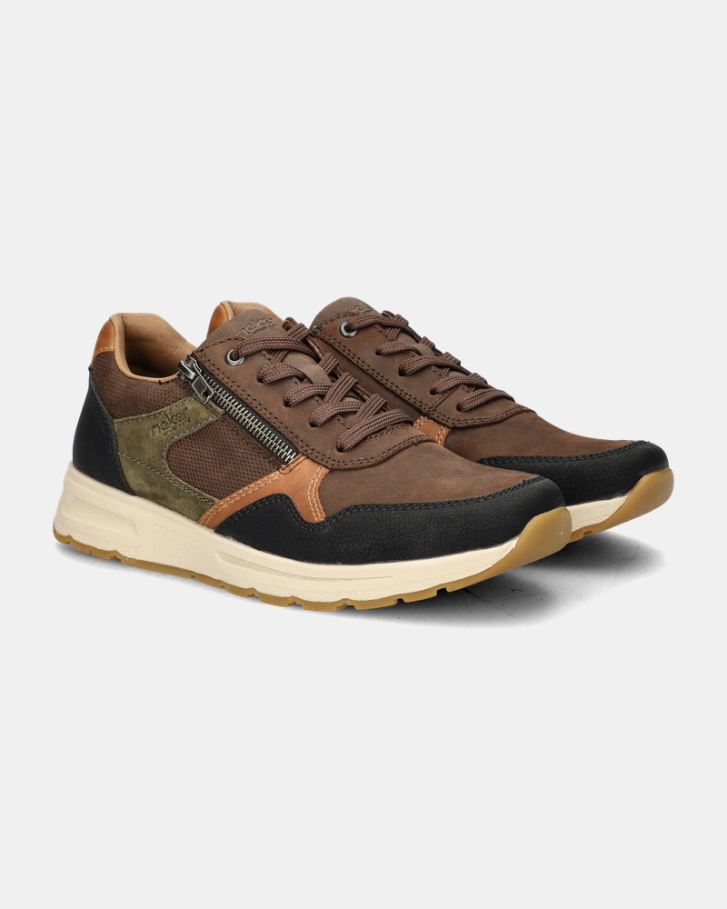 Rieker Lage sneakers  - bruin