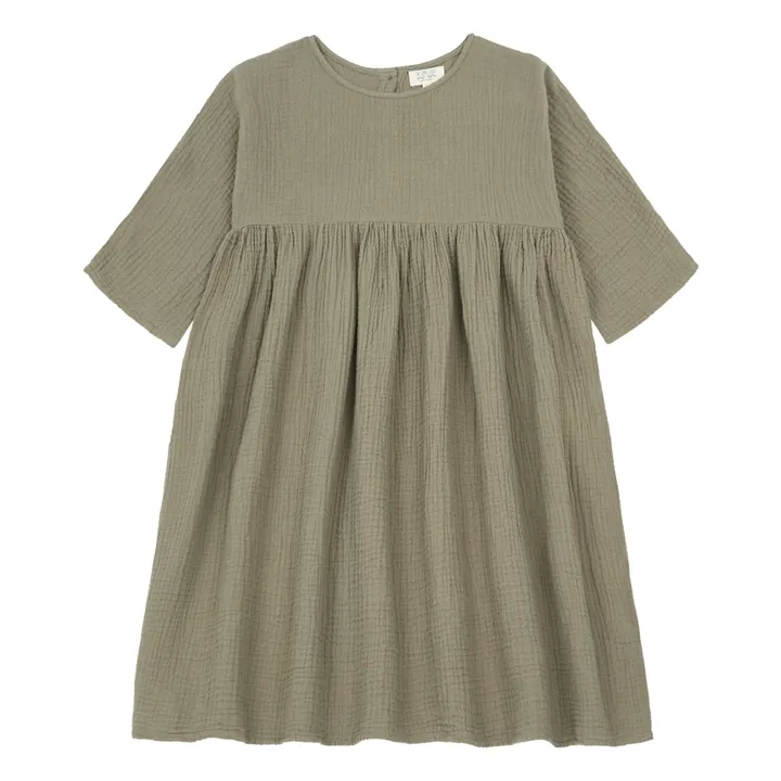 The Simple Folk Robe Gaze de Coton Bio | Sauge