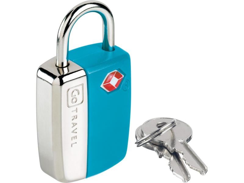 GOTravel Reiseschloss Glo Travel Sentry Schlüssel zur Sicherung von Gepäckstücken, Blau