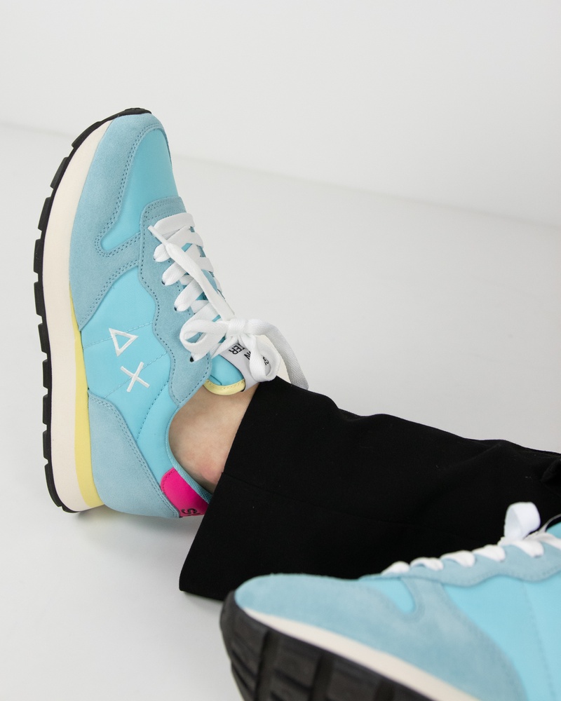 Sun 68 Ally Solid Nylon Lage sneakers  - blauw